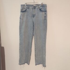 Kensie Women's High Rise Wide Leg Kaya Jeans